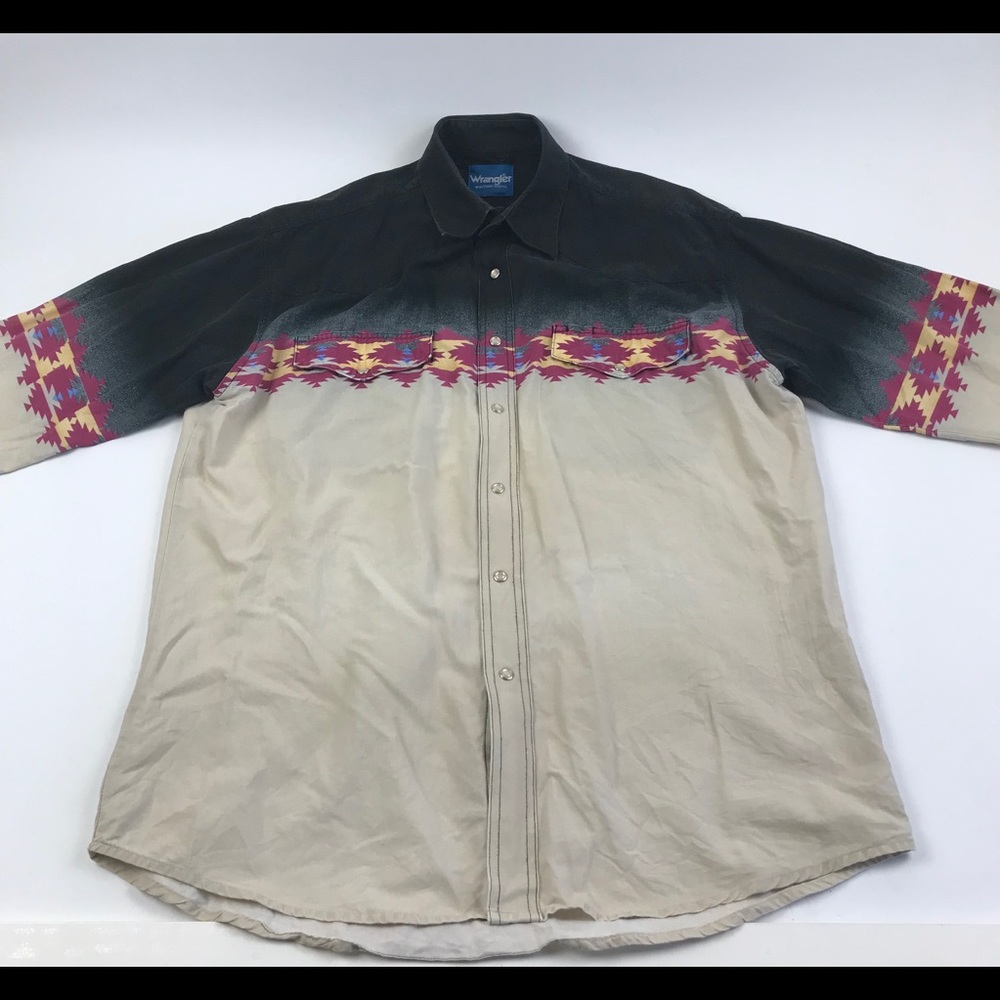 Wrangler Casual Button Down Shirt - Black, Red, Beige